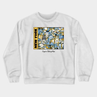 New York empire state of mind doodle pattern Crewneck Sweatshirt